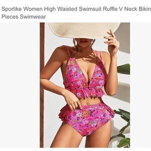 NWT Sporlike High waisted Bikini Sz L